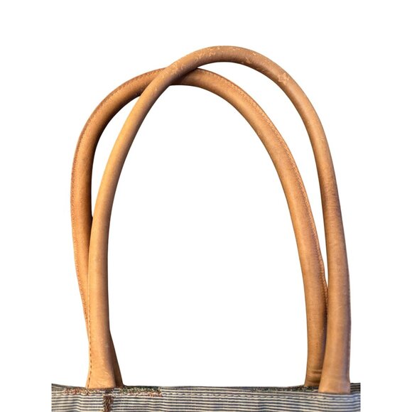 Tommy Bahama Tropical Print Tapestry Tote Handbag Small Shoulder Bag Leather Han - Picture 5 of 11